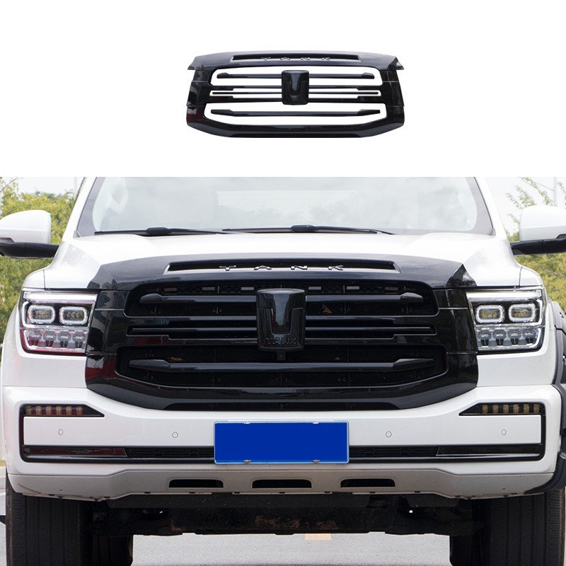 For Great Wall Tank 500 Grille Logo Body Black Kit Modified Middle Net Blackened Appearance Special Decorative Accessories