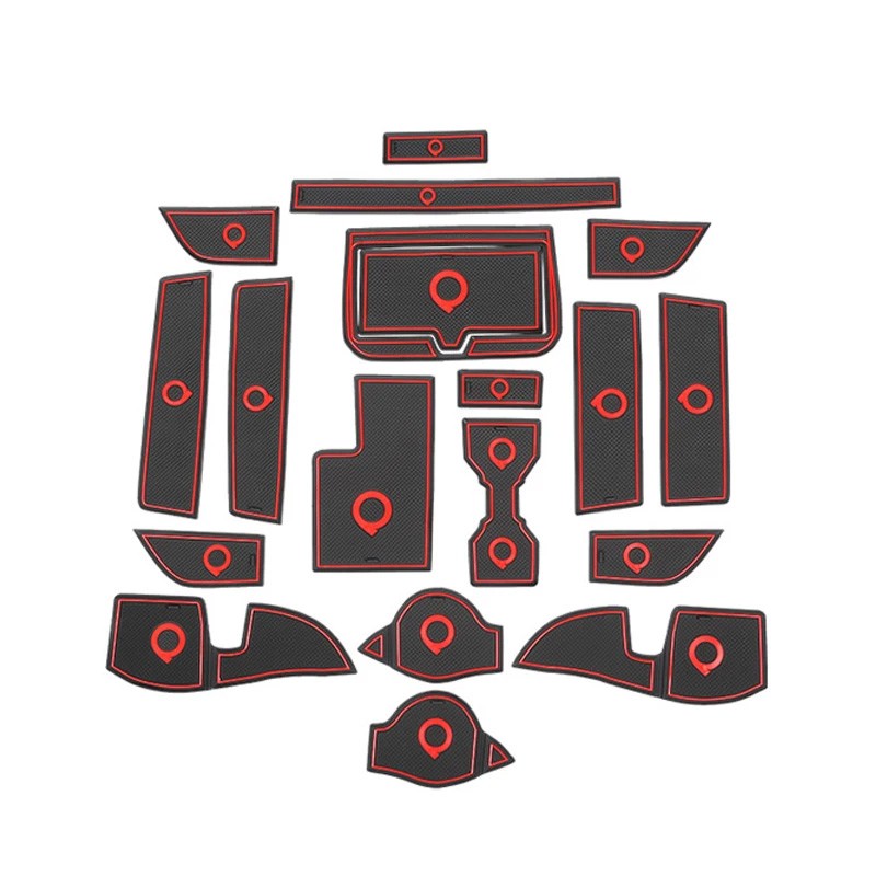 GWM Great Wall POER KINGKONG 2022-2023 Anti-Slip Gate Slot Mat Door Groove Pad Cup Holder Interior Accessories Rubber