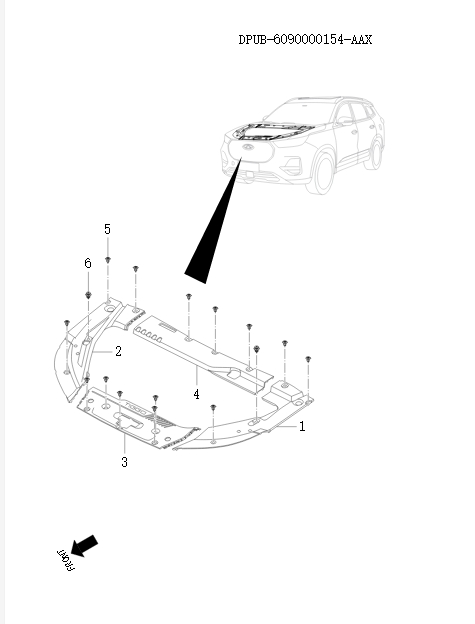 Front decorative strip   130