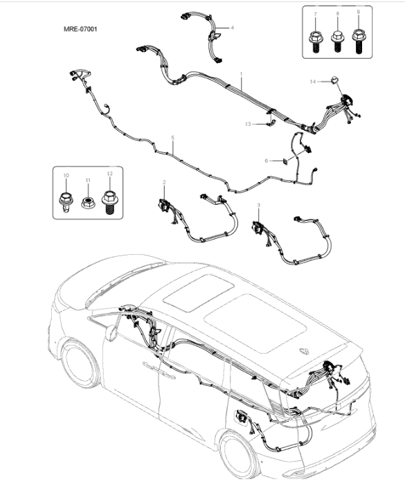 MREH-07001 High Voltage Electrical Appliances and High Voltage Wiring Harnesses