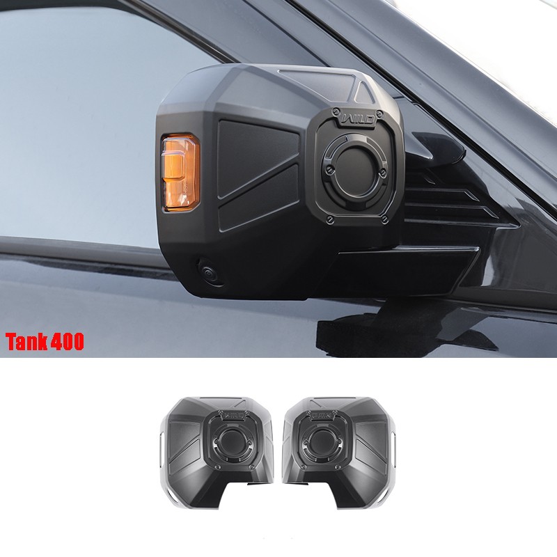 For Great Wall Tank 400 TANK 400 Rear View Mirror Cover Black Warrior Blackening Special Decorative Appearance Accessories