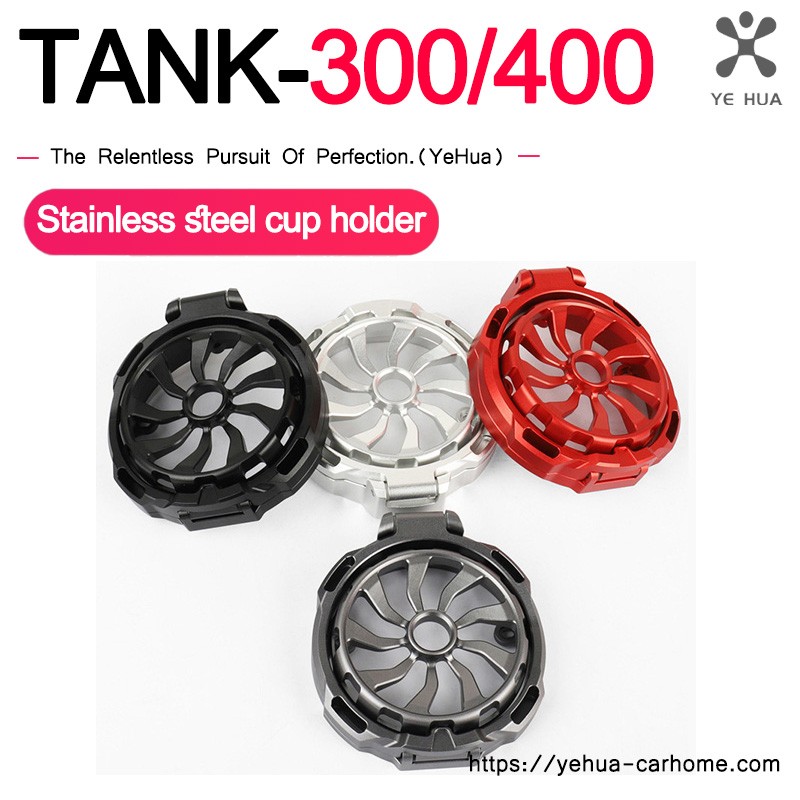 For Tank 300 400 Air Conditioning Outlet Water Cup Holder Aluminum Alloy Foldable Cup Holder Interior Modification Accessories