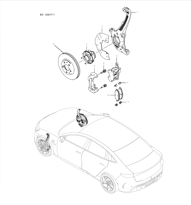 EK-03017-1 Front Brake
