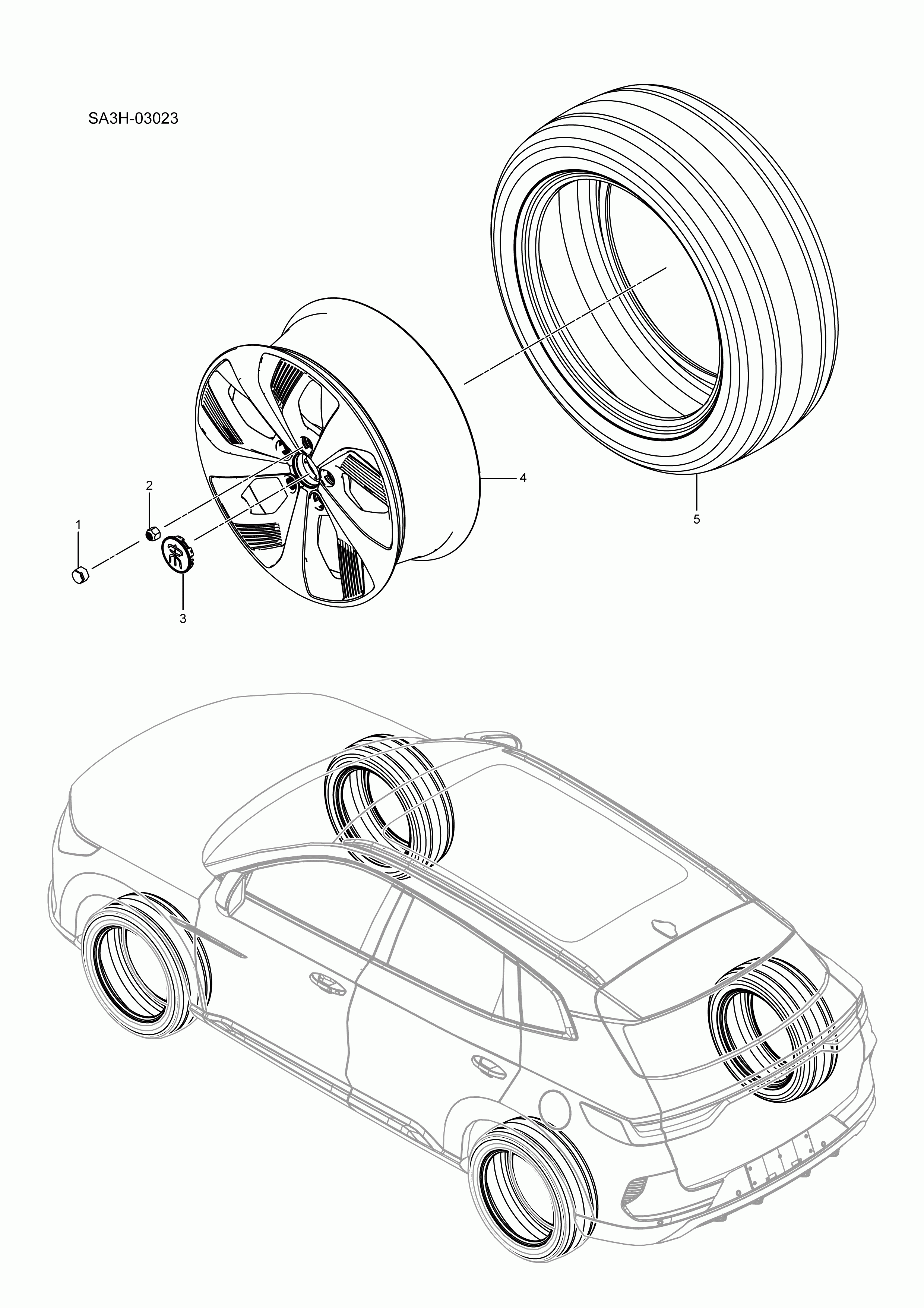 SA3HJ-03023 wheel system