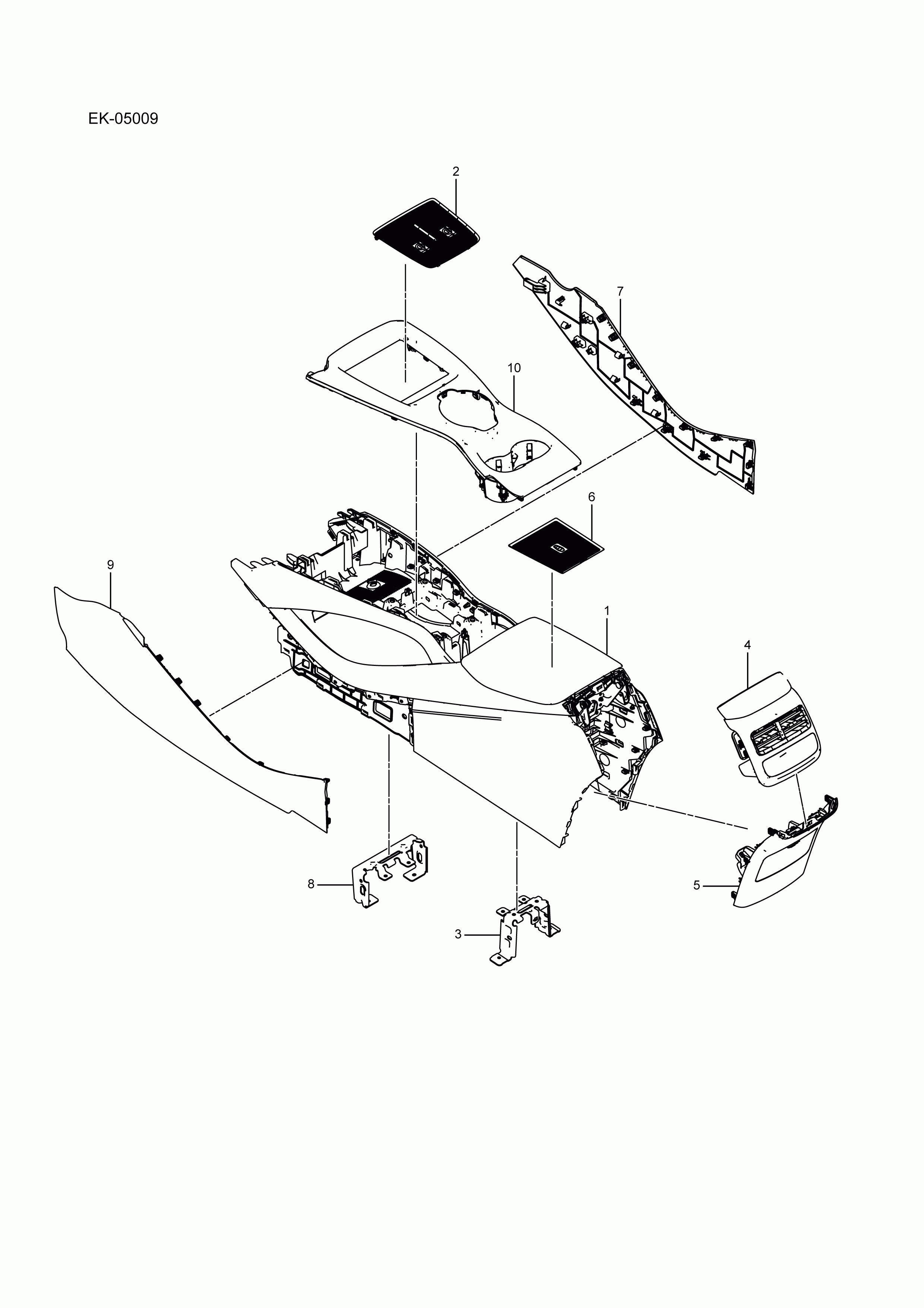 EK-05009 auxiliary dashboard