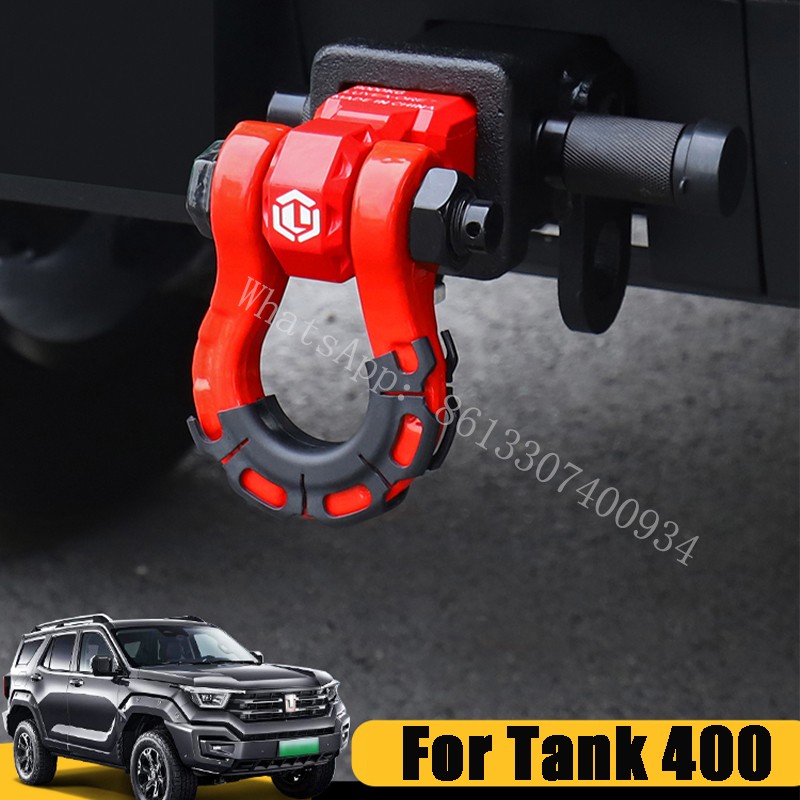 For Great Wall Tank 400 Trailer Hook Top Tire Device Off Road Modification Tank 400HI4T Square Mouth Trailer Hook Accessories