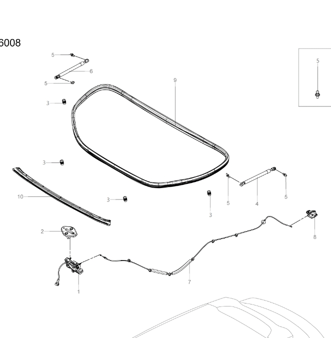 UKEA-06008 Front Cabin Cover Accessories