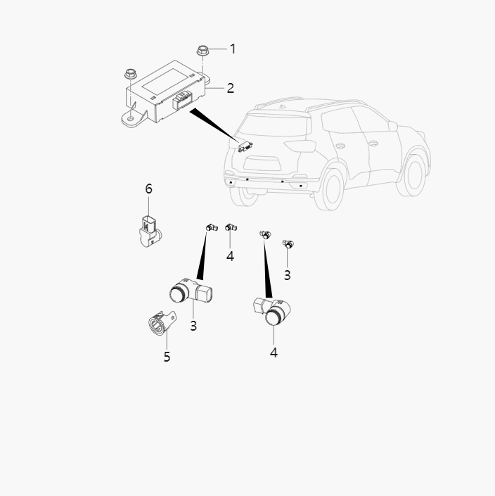 Parking radar assist system6-12