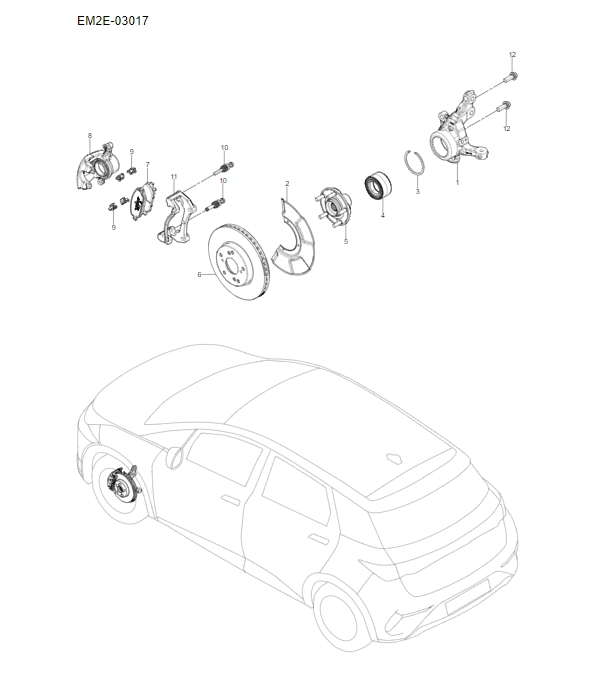 EM2E-03017 Front Brake