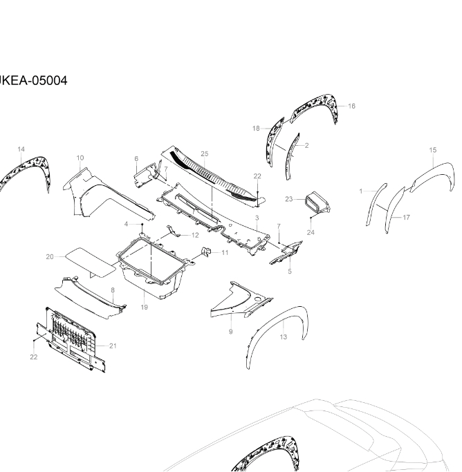 UKEA-05004 Front Cabin Decoration