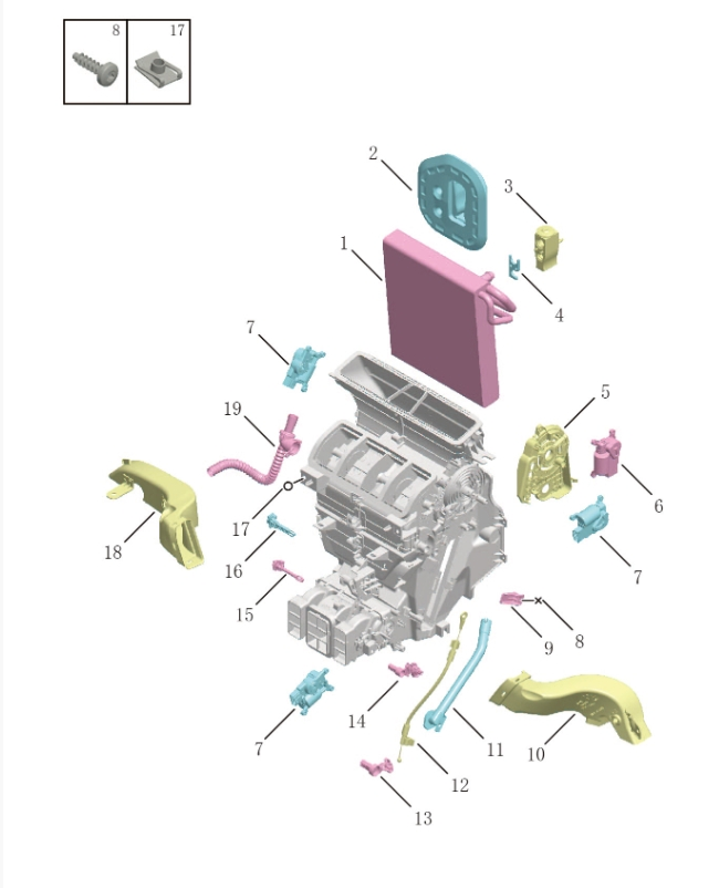 air conditioning evaporator8020