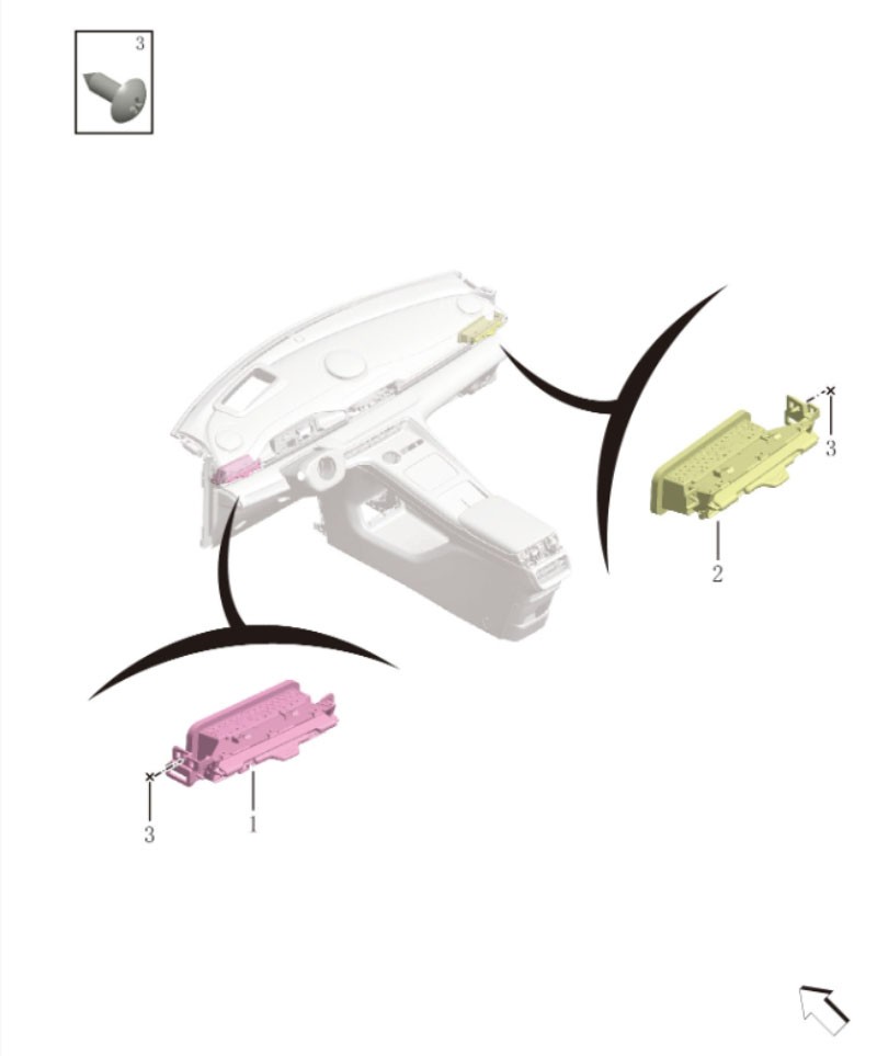 Instrument panel air outlet6035