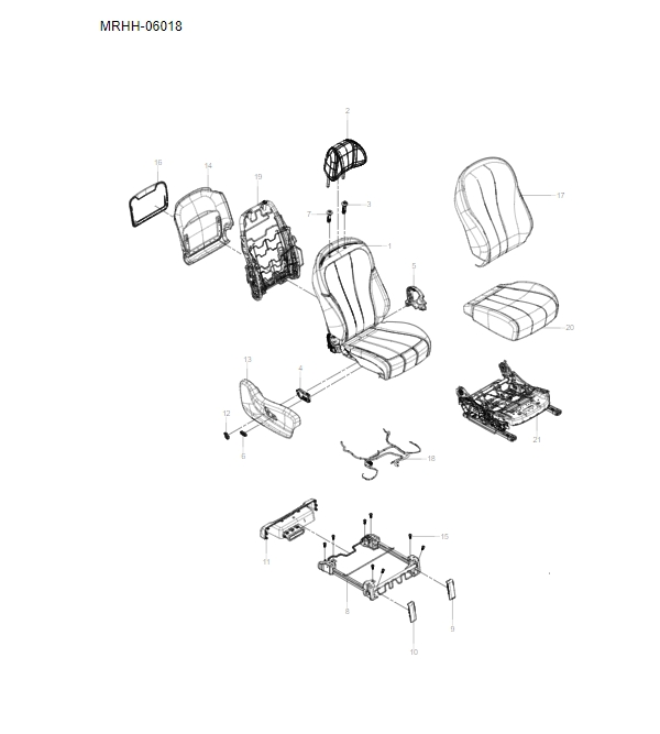 MREH-06018 passenger seat