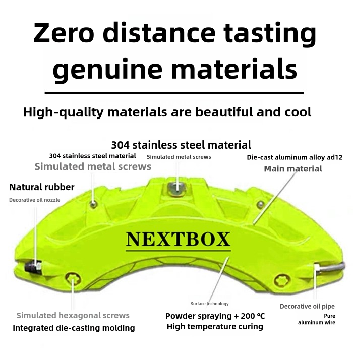 For Xpeng P7 22-25 Car Disc Brake Caliper Front/Rear Disc Brake Aluminum Alloy Mechanical Brakes Calipers Part