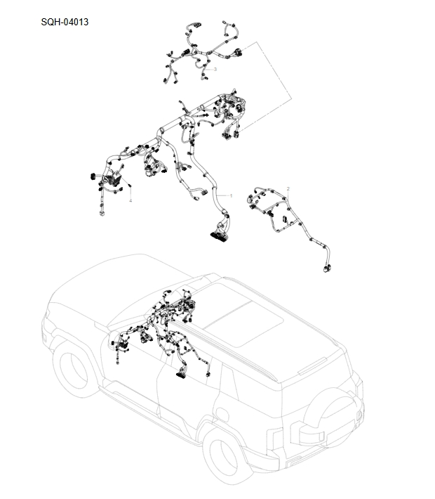 SQH-04013 Instrument panel wiring harness