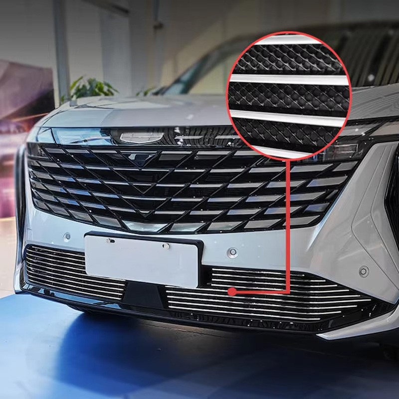 For Geely Starray Boyue L 2023 Modification of Bumper Grille Insect Screen Metal Mesh Automotive Car Accessories