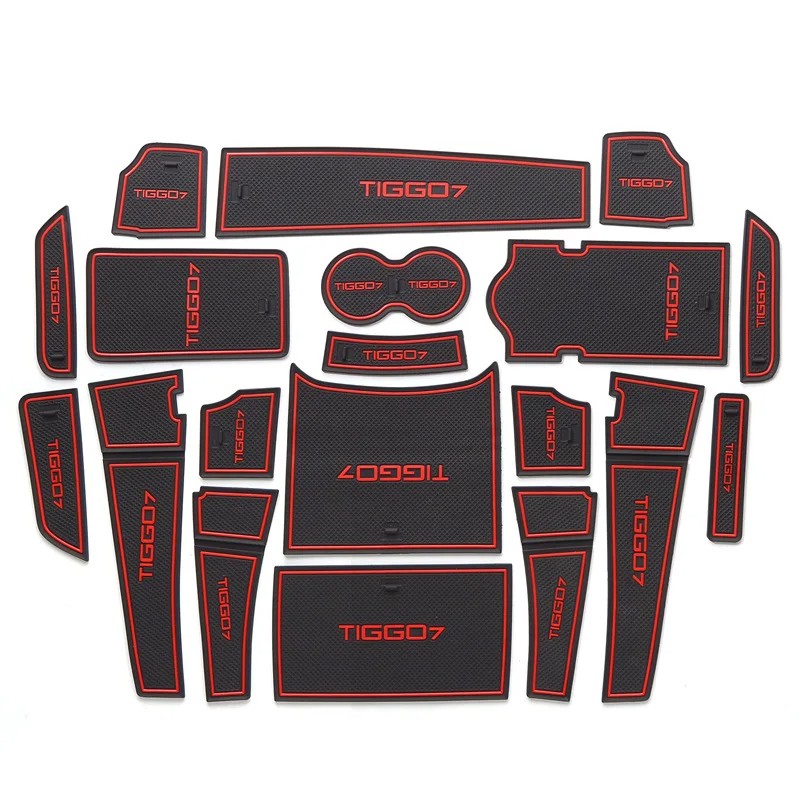Chery Tiggo 7 pro 2021 2022 Car Mats Rubber Mat Door Groove Mat Interior Accessories Automobiles Parts t mall decor solaris