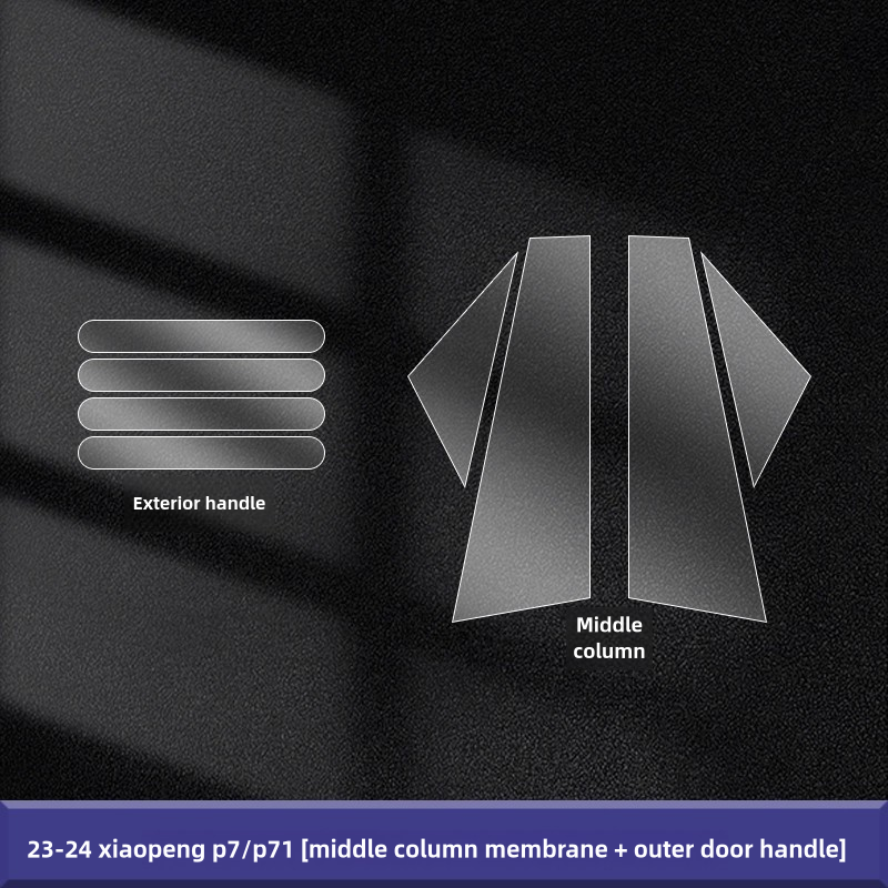 For Xpeng P7 P7i  2023 -25 center column sticker modified car window BC Center Column  Protective Film  Car Modified Sticker