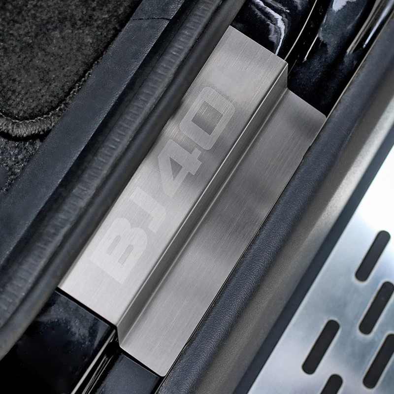 For Baic BJ40 Plus Ickx K2 2021-2022 Metal Threshold Strip Interior Replacement Parts Car Interior Accessories Vehicles