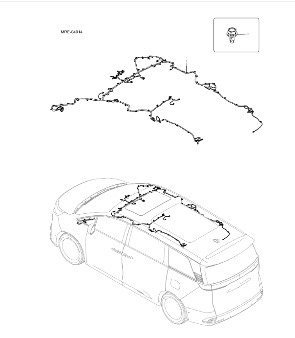 MREH-04014 Ceiling Wiring Harness
