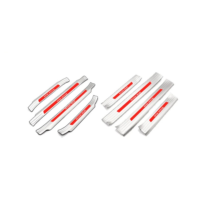 GWM Great Wall Poer 2019-2024 Accessories Stainless Steel Auto Door Sill Scuff Plate Anti-Kick Pedal Trim Protect