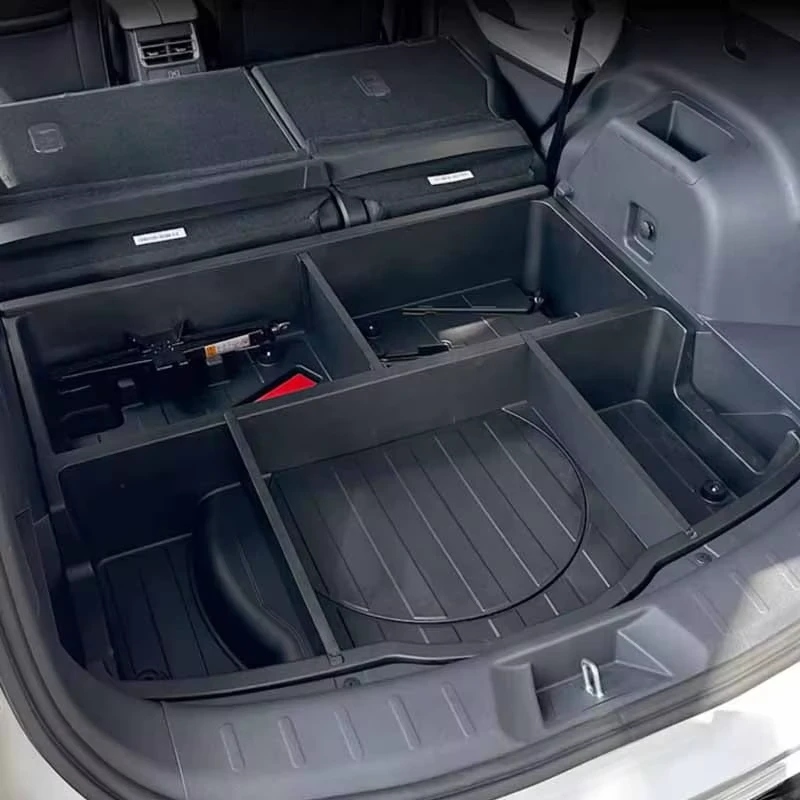 Changan CS75 Plus 2022-2023 TPE Car Trunk Spare Tire Storage Box Receive Container Organizer Case Tray Accessories