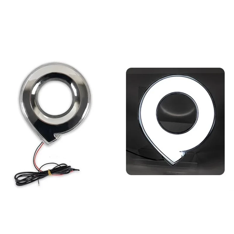 GWM Great Wall Poer 2019-2024 Car Decorative Light for the Modified Grille of the Vehicle Logo Illuminated