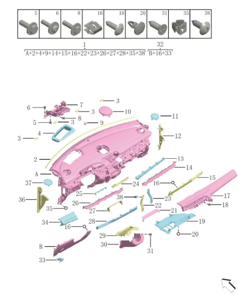 instrument panel6027