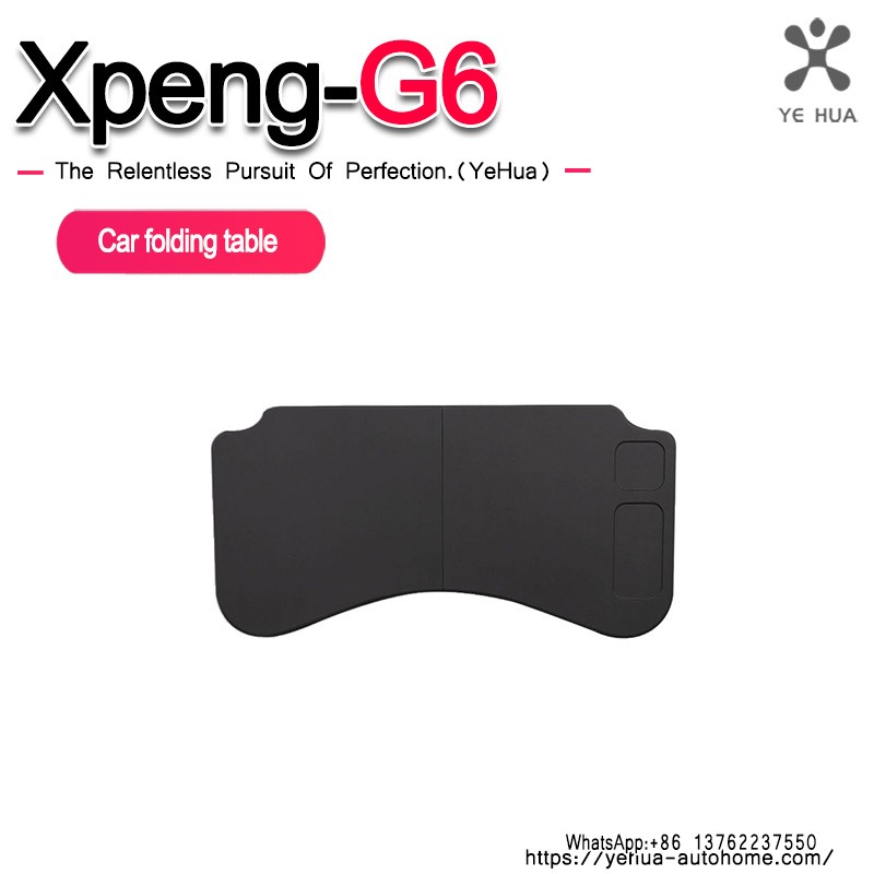 Folding Table For Xpeng G6 2023-2025 Multifunctional Laptop Notebook Desk Food Tray Car Drink Holder Tray Table