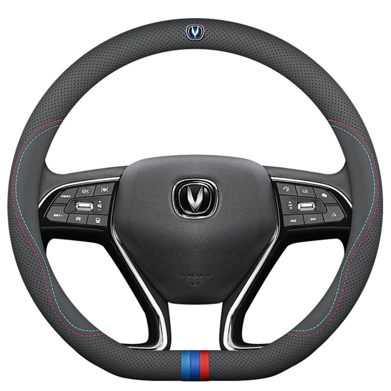 Changan Cs55 Plus 2022-2023 Leatherwear Steering Wheel Cover Non-slip Automotive Interior Supplies Car Accessories