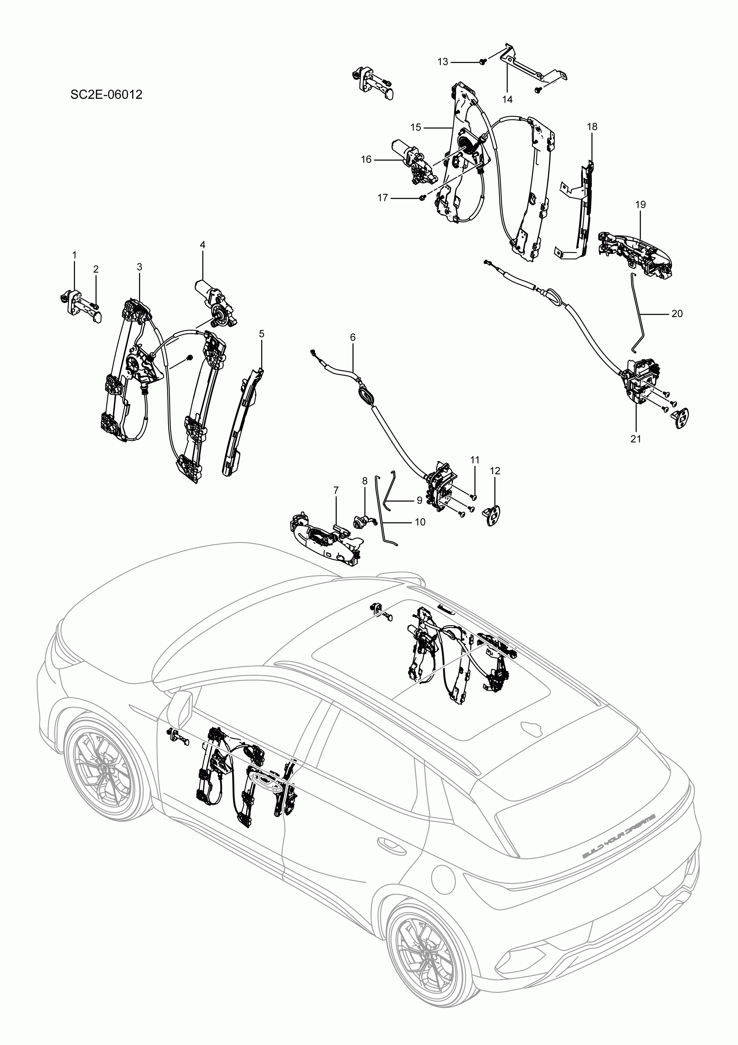 SC2E-06012 front door accessories
