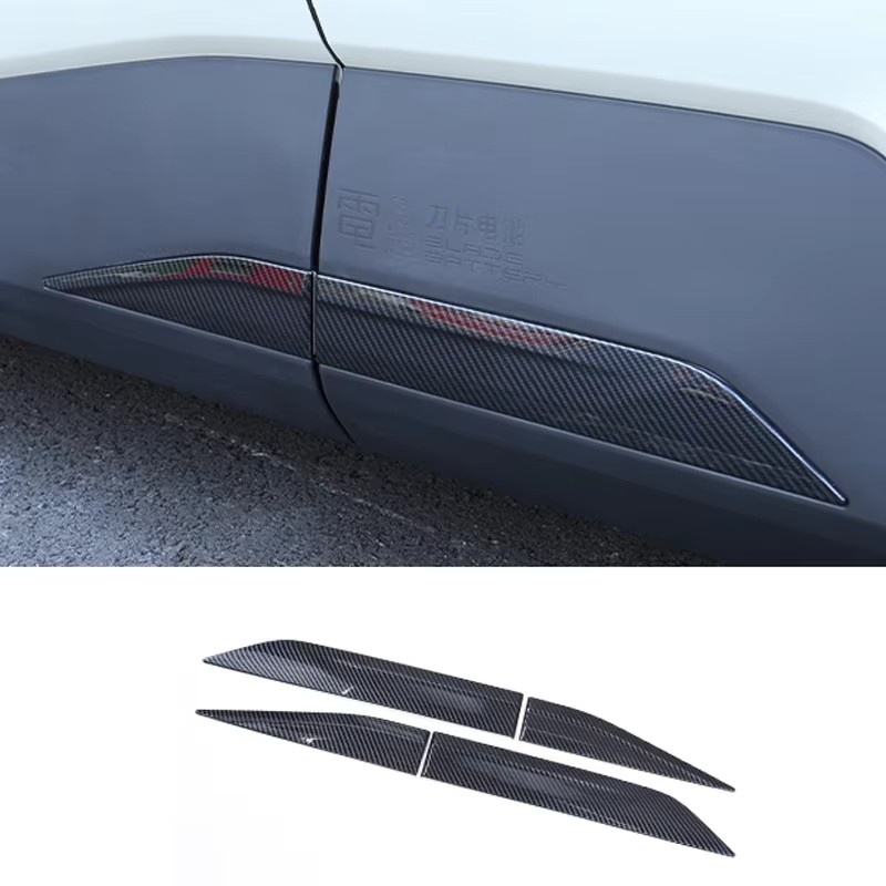 For BYD Seagull 2023-2024 Car Protector Decoration Accessories Style Side Door Edge Strip Body Molding Skirt Moulding Trim
