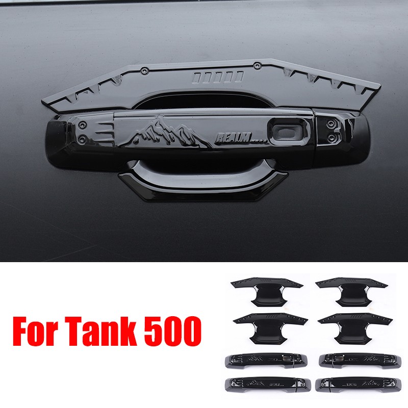 For Great Wall Tank 500 Door Handle Bowl Decorative Sticker Modification Door Handle Scratch Resistant External Accessories