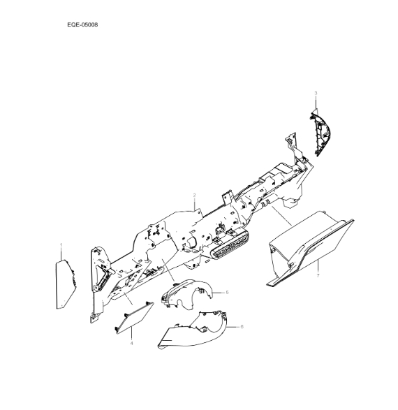 EQE-05008 Instrument Panel Lower Body