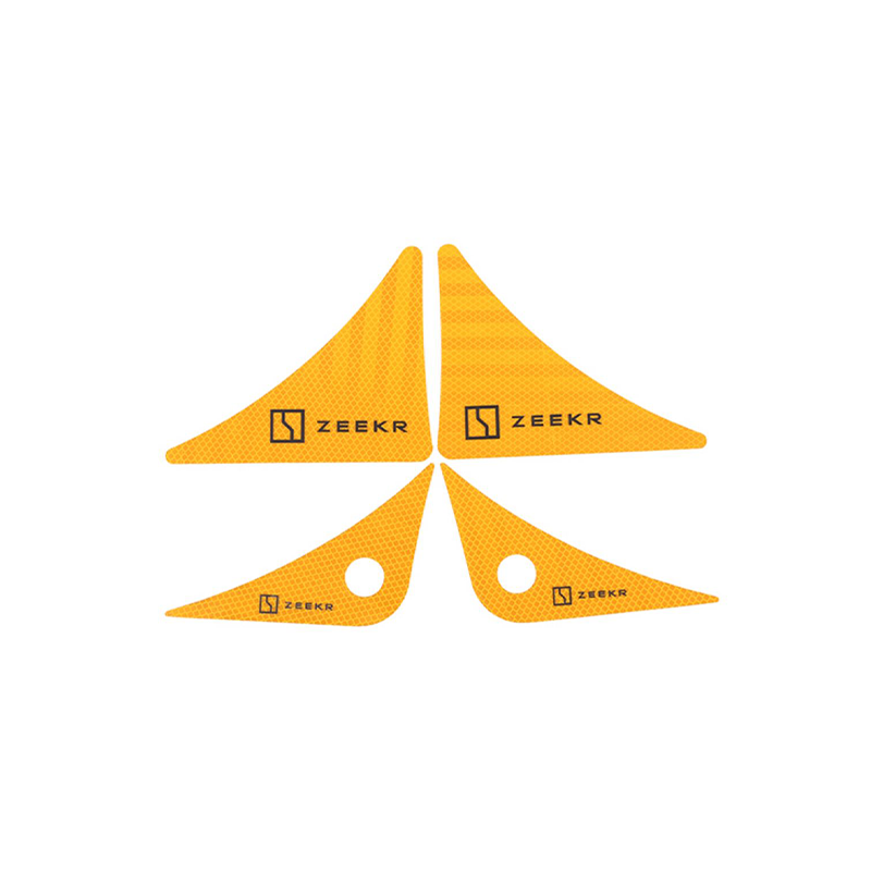 ZEEKR 001 2021-2024 Door Reflective Stickers Warning Sign Stickers Car Styling Modification Accessories