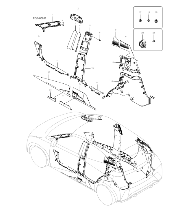 EQE-05011 Side Panel Interior and Exterior Decoration