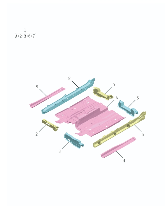 Front floor of the vehicle5013