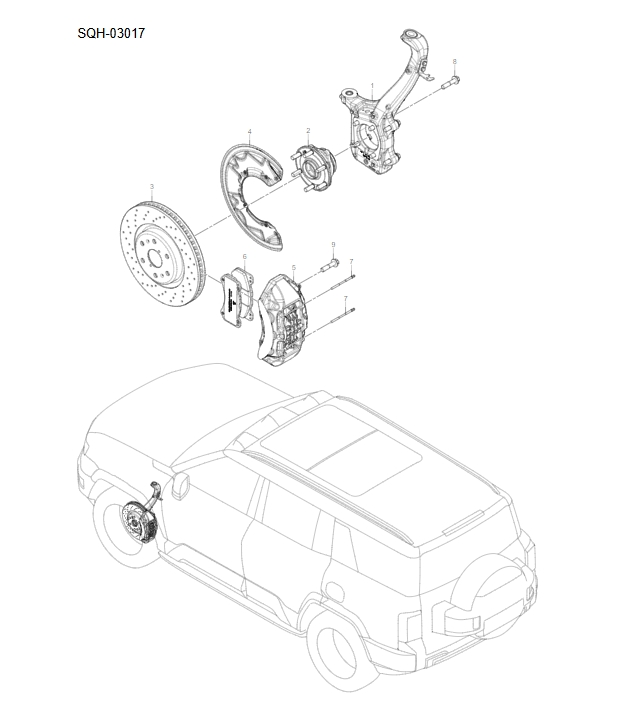 SQH-03017 front brake