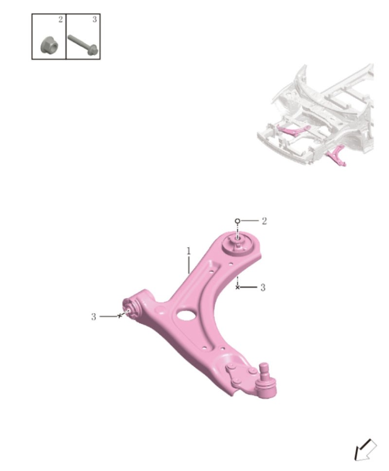Front suspension arm4017