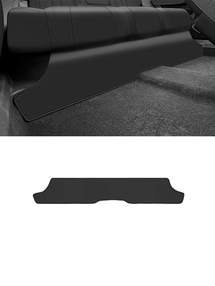 For GEELY Monjaro Manjaro Xingyue L KX11 2024 Rear Seat Underneath Anti Kick Pad Black Leather Protective Scratch Interior