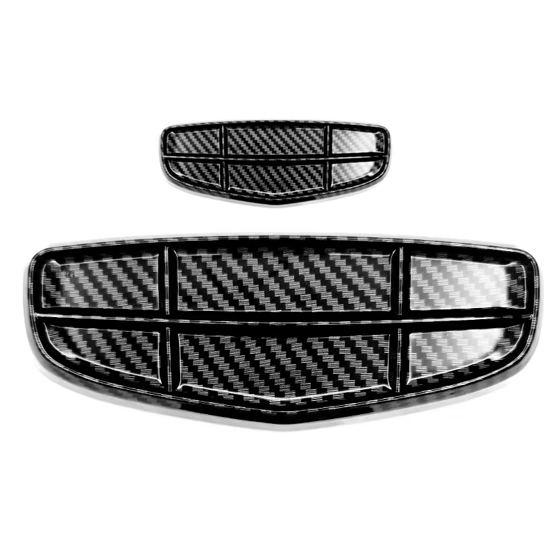 For Geely Coolray 2018-2021 BinYue ABS Logo Sticker Black Badge Emblem Grill Hood Styling Decorative Sticker Car Interior