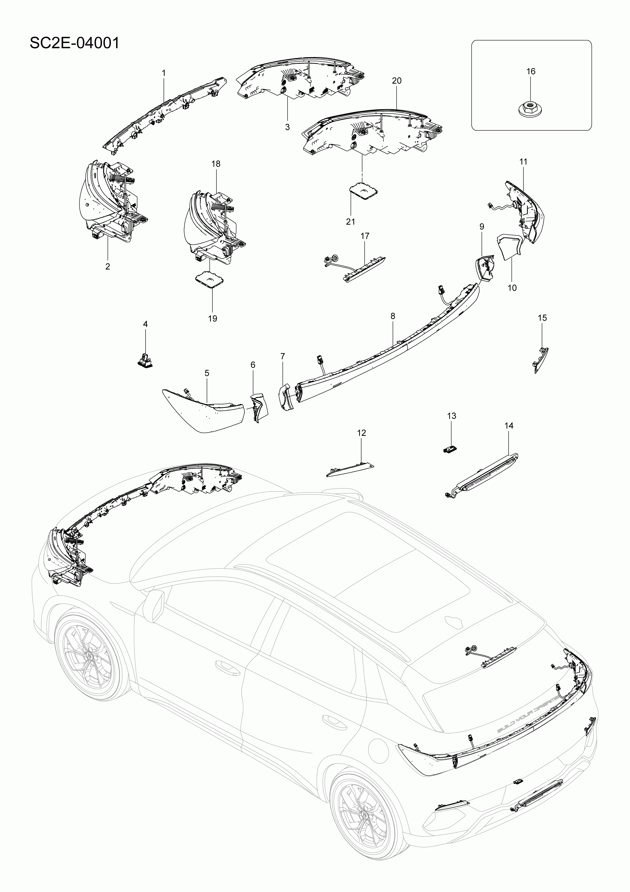 SC2E-05001 front bumper