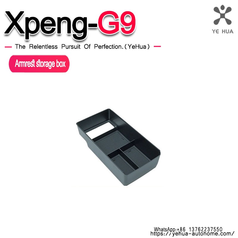 For Xpeng G9 2023 2024 2025 Interior Car Central Control Armrest Storage Box  Car Built-in Box Accessories