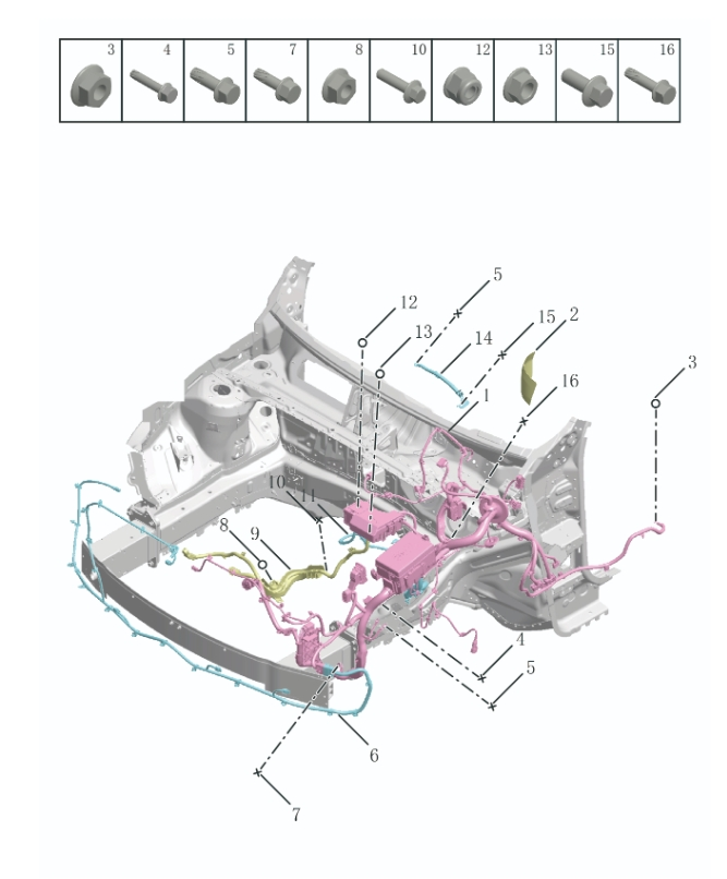 HARNESS FOR ENGINE COMPARTMENT7013