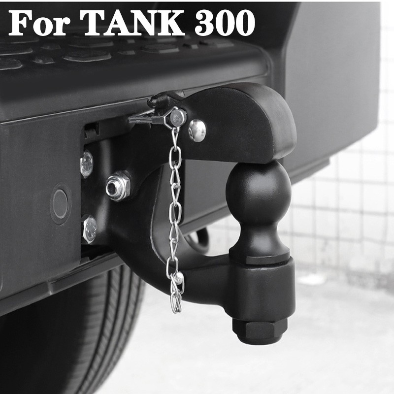For Great Wall Tank 300 Trailer Hitch Off-road Anti-collision Rear Bumper Tiger Head Hook Trailer Ball Hook Refitted Accessories