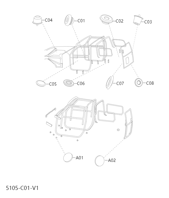 Vehicle body sealing5101