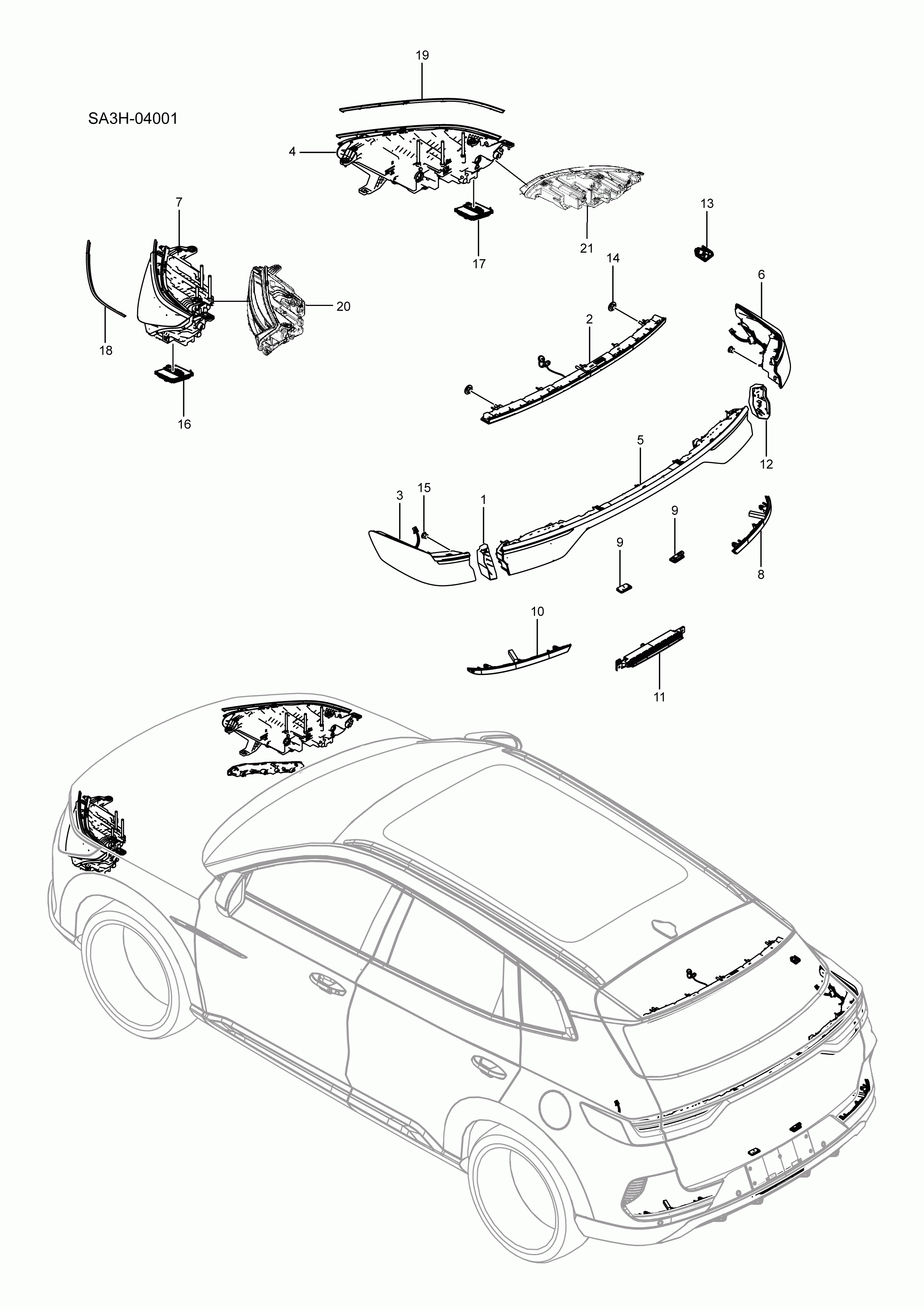 SA3HJ-04001 Exterior lighting