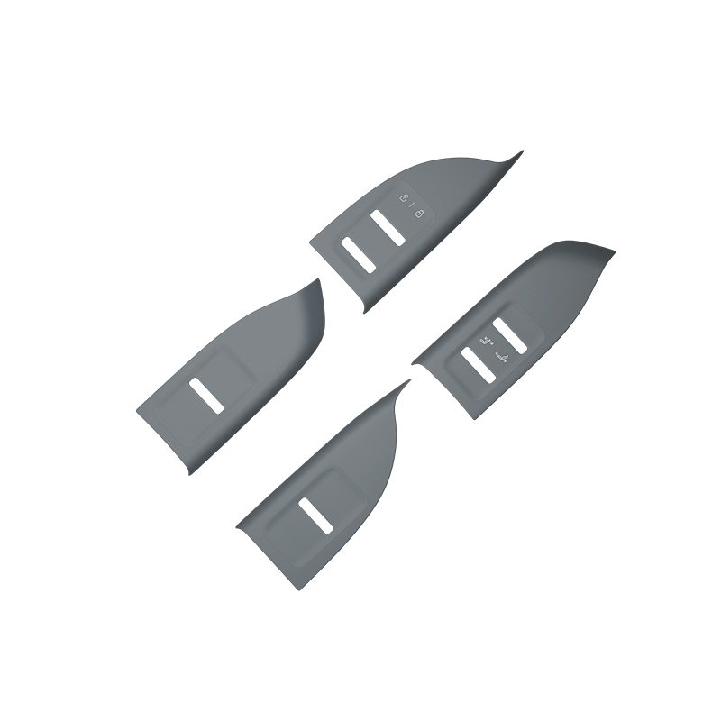 For Zeekr 7X Car Silicone Glass Lifting Panel Sticker Window Button Frame Panel Protective Pad Protective Film Auto Accessories