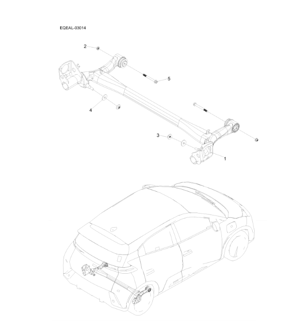 EQE-03014 Rear subframe